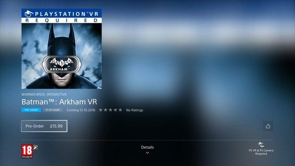 蝙蝠侠VR