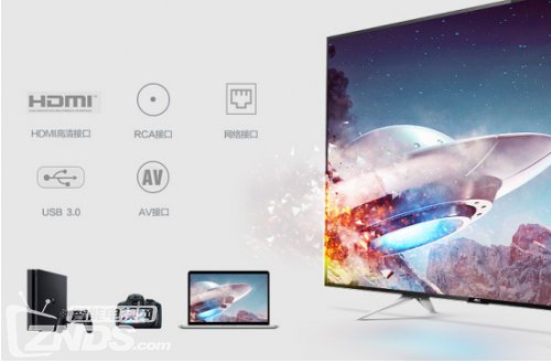 AOC推出旗舰电视新品LE50U7876 纤薄机身资源丰富