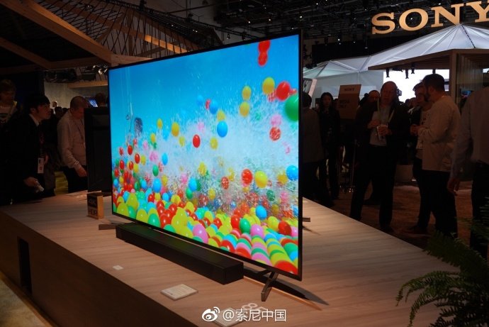 索尼新品OLED电视 A8F/液晶4K电视X900F亮相2018CES