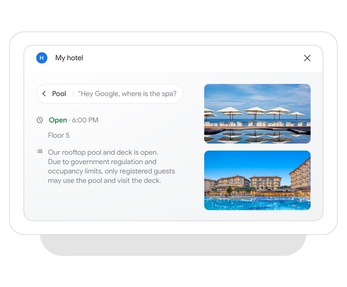 谷歌正推动更多酒店为客房配备Nest Hub智能显示屏