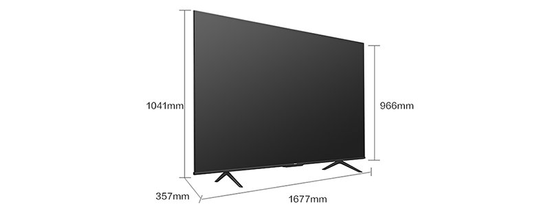 海信75寸电视尺寸长宽