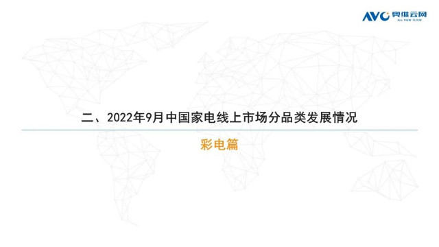 奥维云网：2022年9月家电市场总结（线上篇）-彩电品类