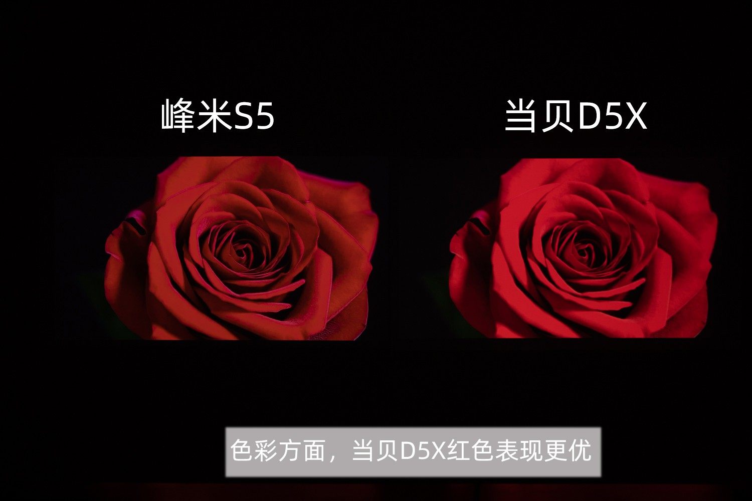 当贝D5X和峰米S5投影仪对比，0.33DMD和0.23DMD区别有多大？