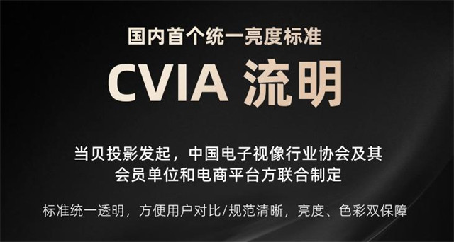 反击虚标！中国首个行业标准CVIA流明发布！由当贝投影发起