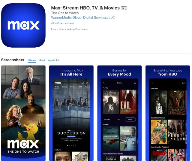 华纳HBO Max流媒体平台合并Discovery+内容 改名“Max”在美国上线
