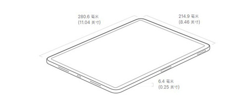 12.9英寸ipadpro有多大