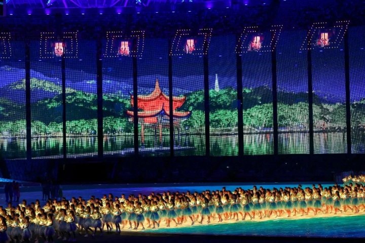 杭州亚运会闭幕式官方预热:世界首创AR“数控草坪”