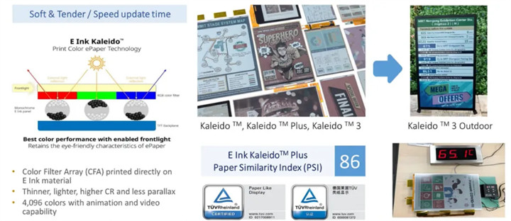 四大因素推动电子纸显示技术转型升级至大尺寸应用