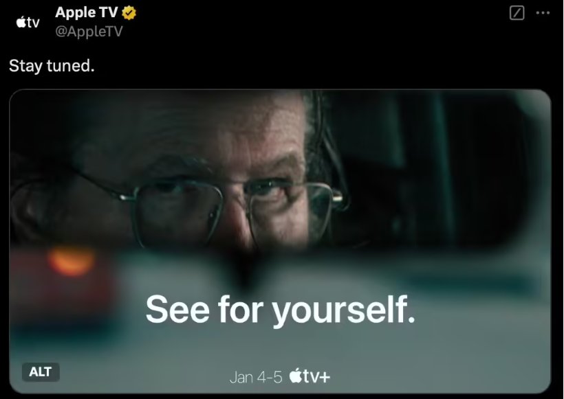 苹果官宣2025年1月Apple TV+服务将迎来“新惊喜”