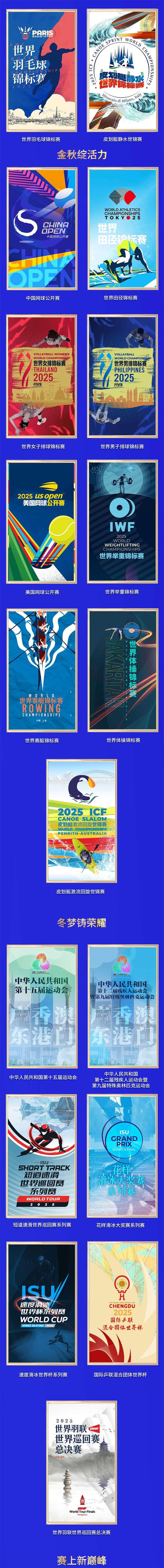 中央广播电视总台发布2025年黄金赛事资源，含首届电子竞技奥运会