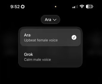 在语音模式中，Grok 3提供了两种不同的声音选择——Ara和Grok