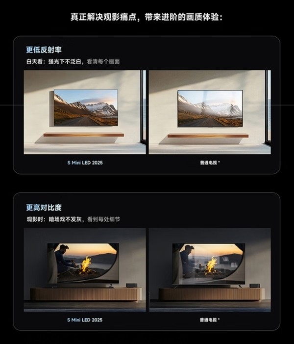 小米首款低反屏 55-98英寸全覆盖!小米电视S Mini LED 2025系列发布 小米首款低反屏 55-98英寸全覆盖!小米电视S Mini LED 2025系列发布
