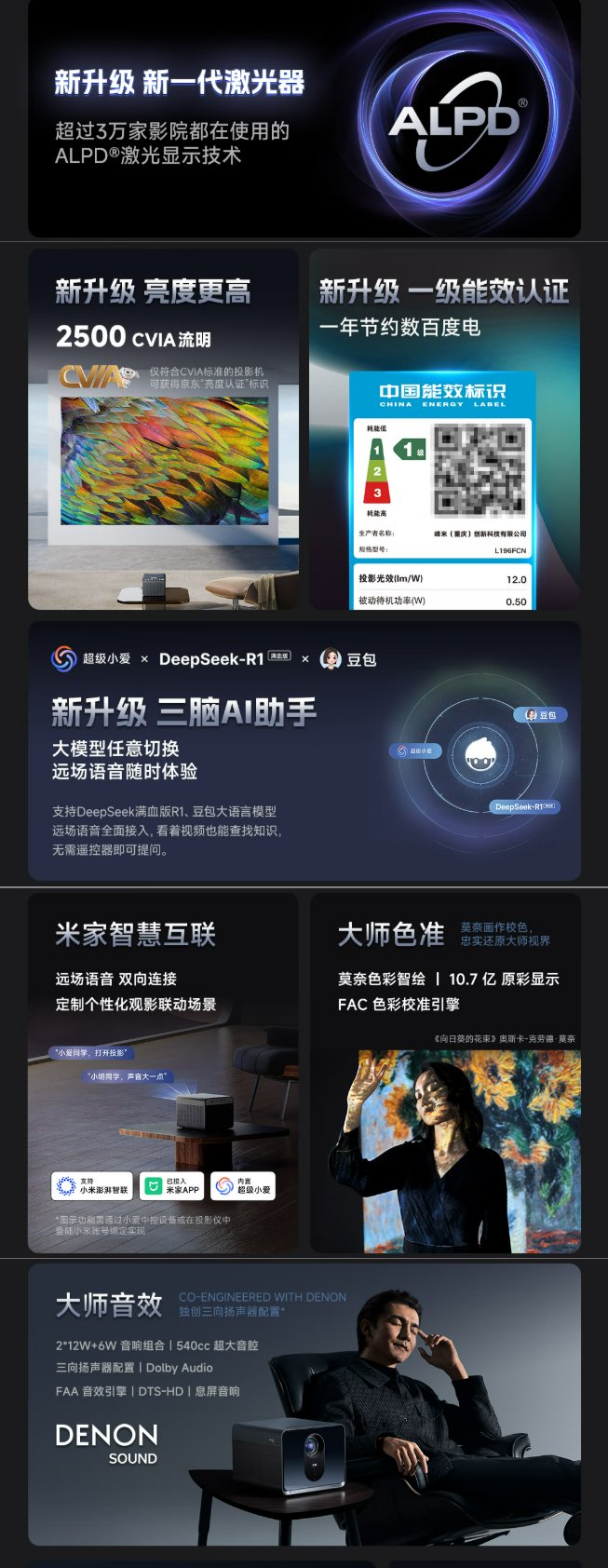 峰米X5 Pro 4K投影仪发布:2500 CVIA流明亮度,售价7999元 峰米X5 Pro 4K投影仪发布:2500 CVIA流明亮度,售价7999元