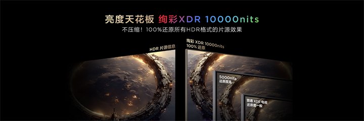 拥有绚彩XDR 10000nits的TCL X11L