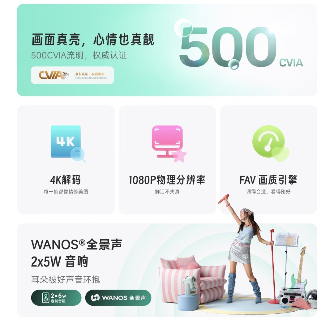 小明Q6智能投影仪发布：500CVIA流明，接入米家生态，首发价1399元