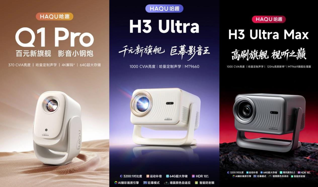 哈趣投影携手哈曼:1LCD投影视听新标杆,高性价比破行业瓶颈 哈趣投影携手哈曼:1LCD投影视听新标杆,高性价比破行业瓶颈