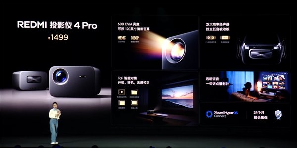 新品REDMI投影仪4 Pro发布:600CVIA亮度 1499元! 新品REDMI投影仪4 Pro发布:600CVIA亮度 1499元!