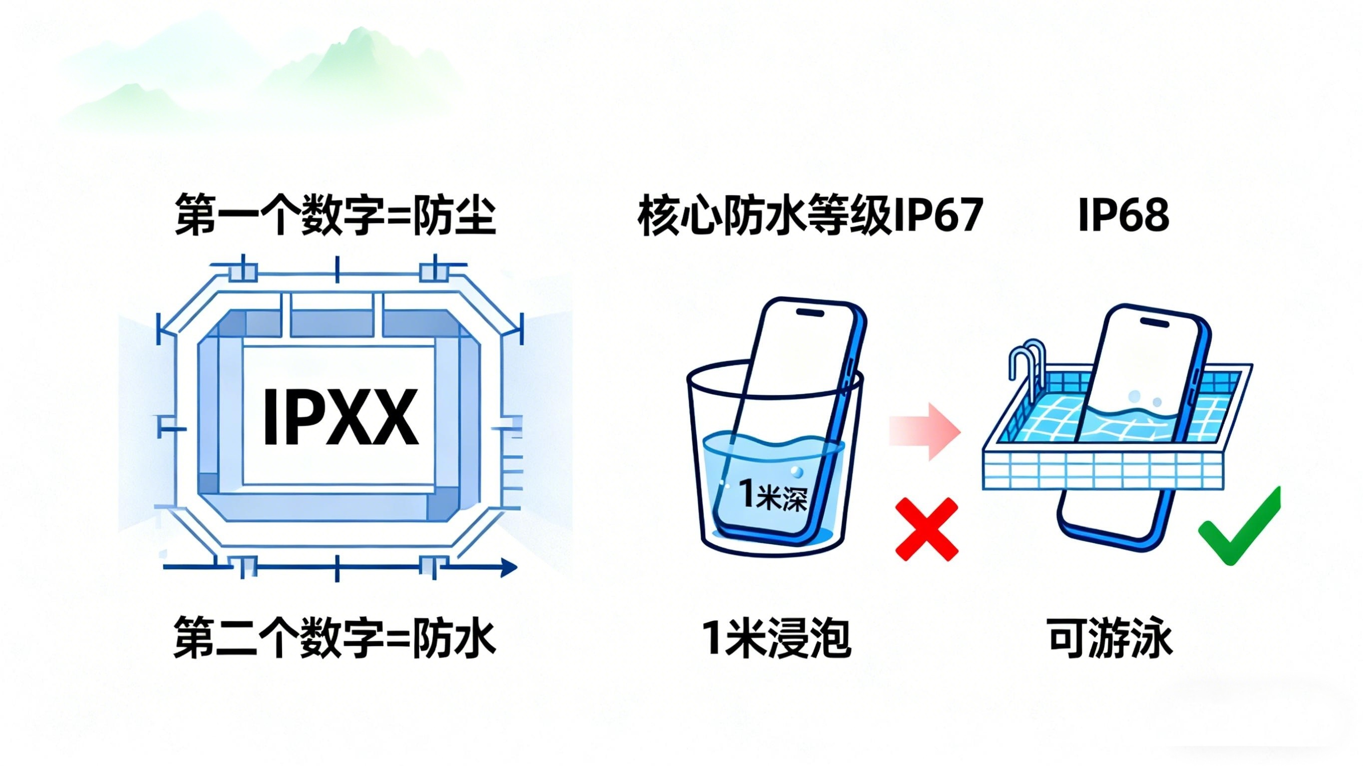 深度防水是什么意思?IP等级怎么看?深度防水能游泳吗?一篇说透