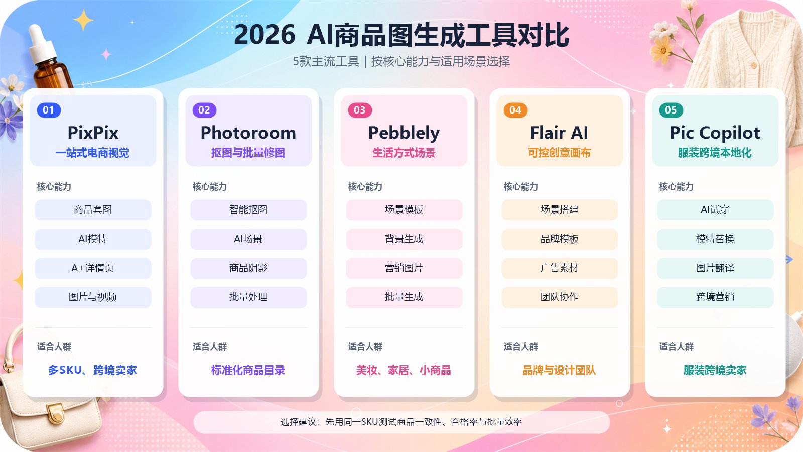 2026年五款AI商品图生成软件怎么选?