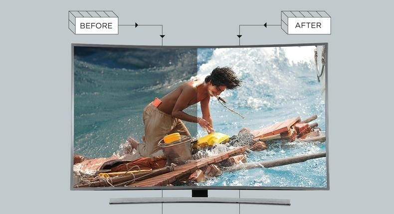 HDR和普通电视对比图