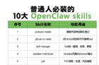 普通人必装的10大OpenClaw Skills盘点：效率直接拉满！