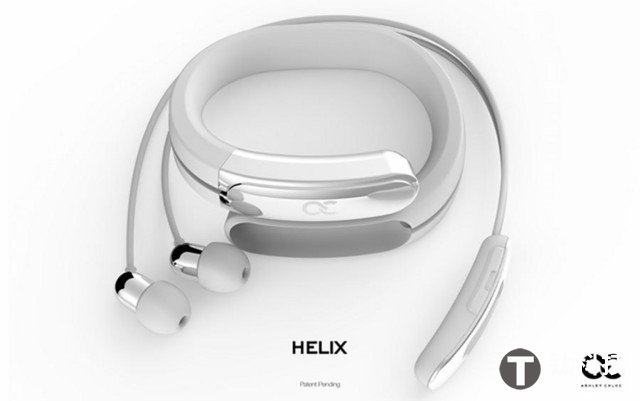 Helix 将蓝牙耳机隐藏起来的智能手环 