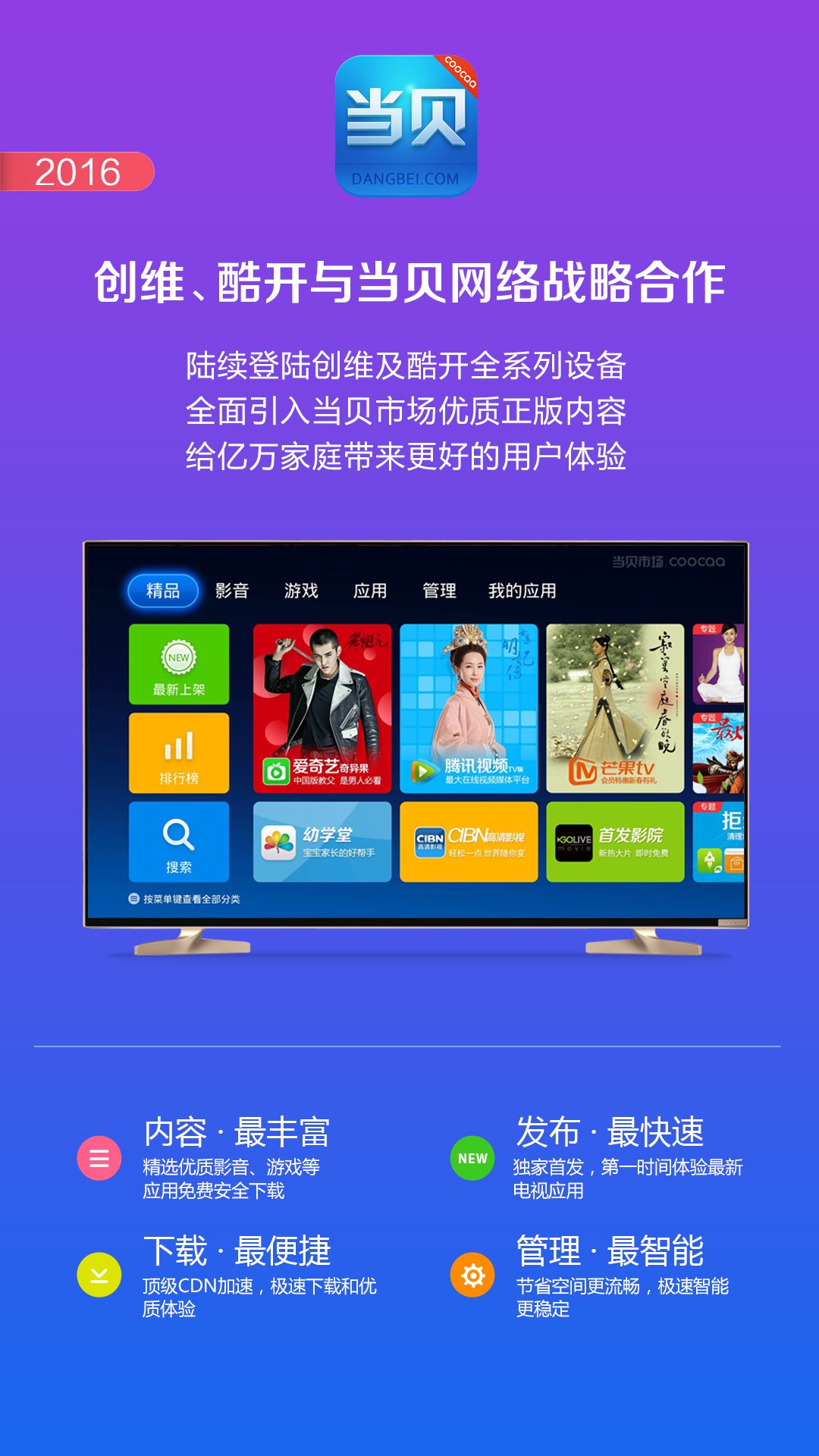 创维、酷开与当贝网络战略合作:为亿万家庭带来更好的体验