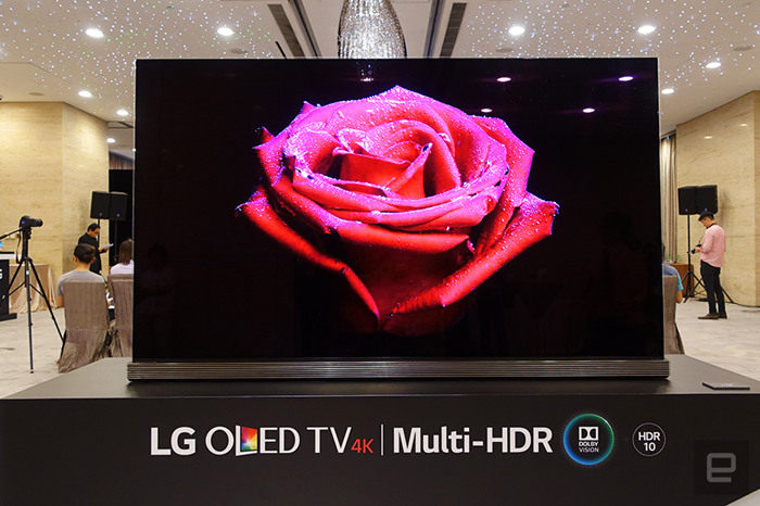 LG最新4K OLED旗舰电视G6亮相：支持双规格HDR标准