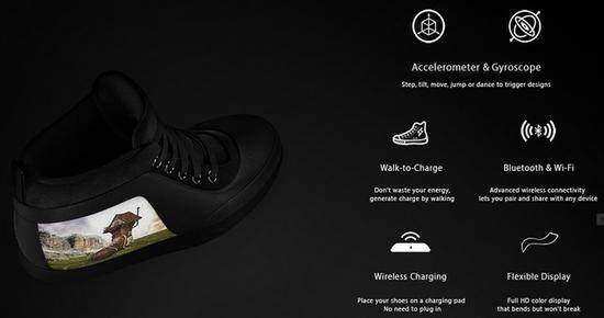 连鞋子也智能 搭载电子墨水屏的未来球鞋