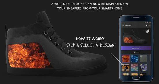 连鞋子也智能 搭载电子墨水屏的未来球鞋